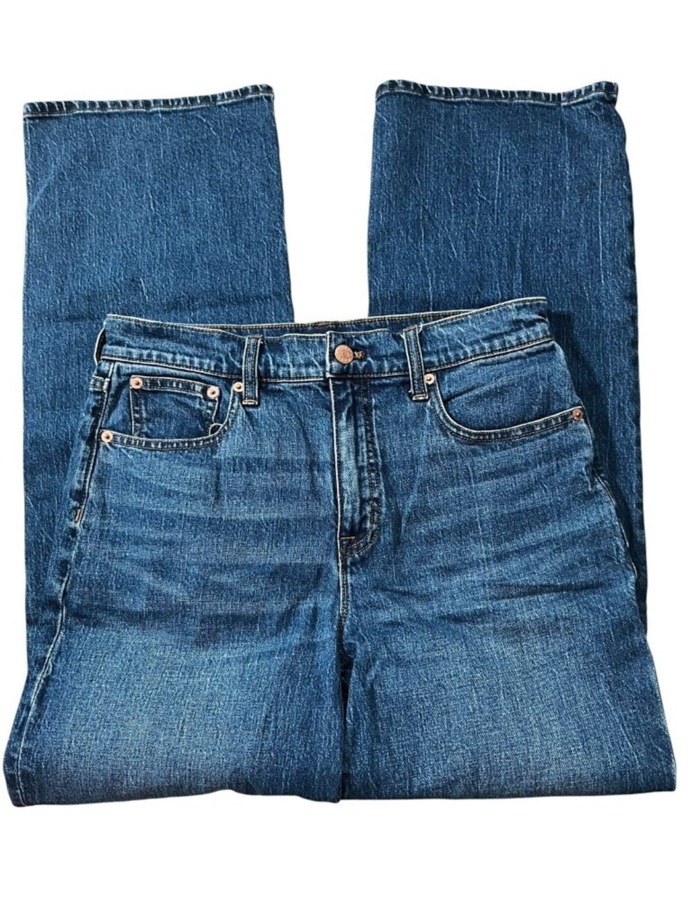 J. Crew Full length wide leg stretch jeans Women's size 28